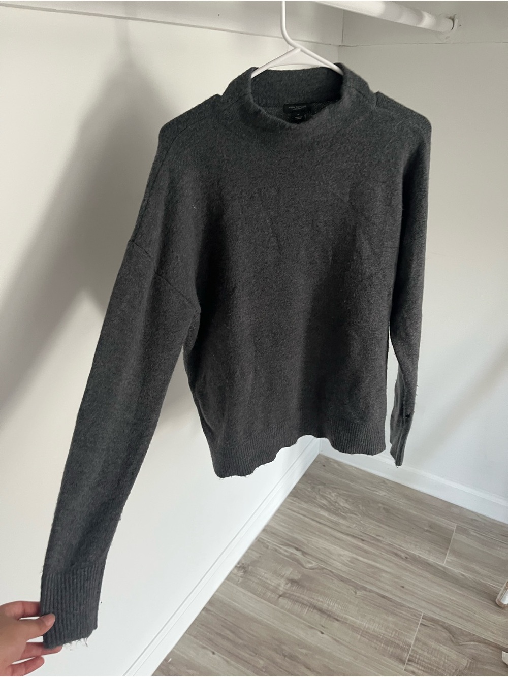 Ann Taylor Charcoal Turtleneck Sweater